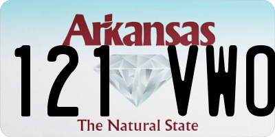 AR license plate 121VWO
