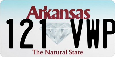 AR license plate 121VWP
