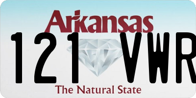AR license plate 121VWR