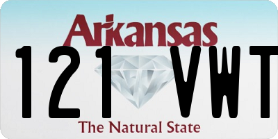AR license plate 121VWT