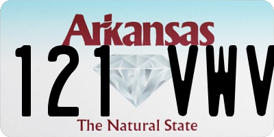 AR license plate 121VWV