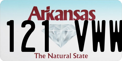 AR license plate 121VWW