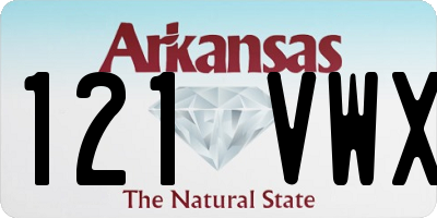 AR license plate 121VWX