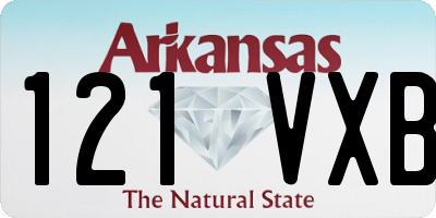 AR license plate 121VXB