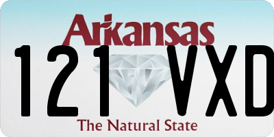 AR license plate 121VXD