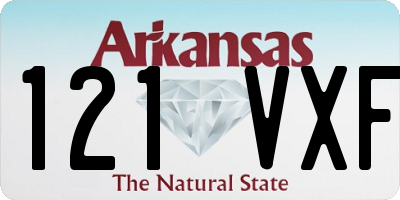 AR license plate 121VXF