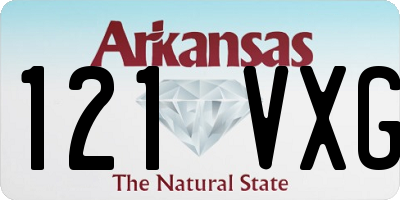 AR license plate 121VXG