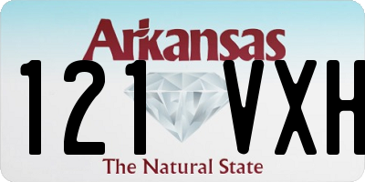 AR license plate 121VXH