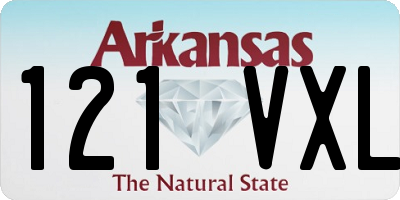 AR license plate 121VXL