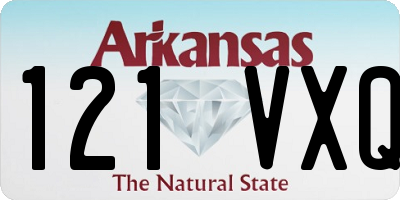 AR license plate 121VXQ