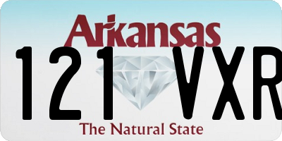 AR license plate 121VXR