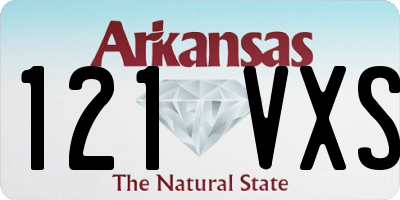 AR license plate 121VXS