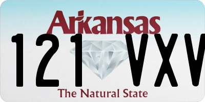 AR license plate 121VXV