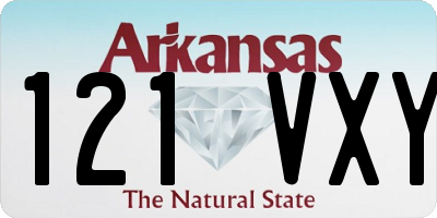 AR license plate 121VXY