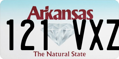 AR license plate 121VXZ
