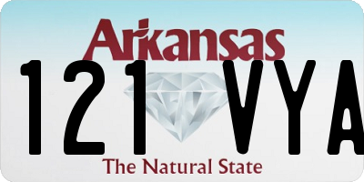 AR license plate 121VYA