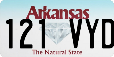 AR license plate 121VYD