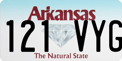 AR license plate 121VYG