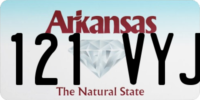 AR license plate 121VYJ