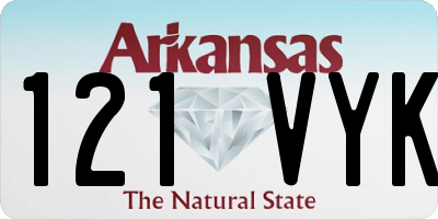 AR license plate 121VYK