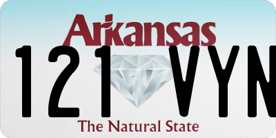 AR license plate 121VYN
