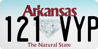 AR license plate 121VYP