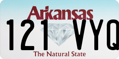 AR license plate 121VYQ