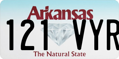 AR license plate 121VYR