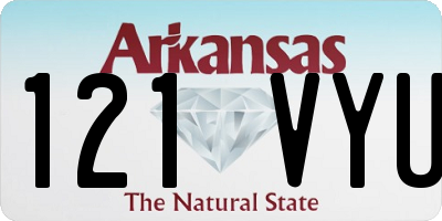 AR license plate 121VYU