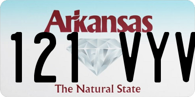 AR license plate 121VYV