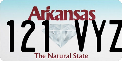 AR license plate 121VYZ