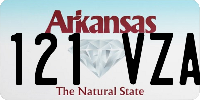AR license plate 121VZA