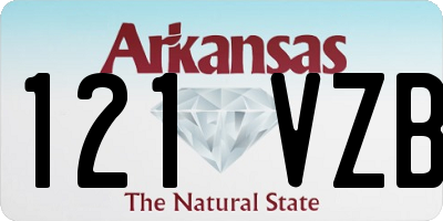 AR license plate 121VZB