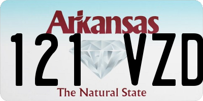 AR license plate 121VZD
