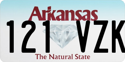AR license plate 121VZK
