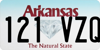 AR license plate 121VZQ