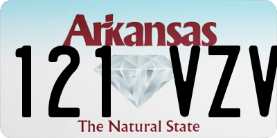 AR license plate 121VZV