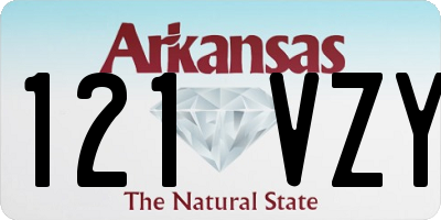 AR license plate 121VZY