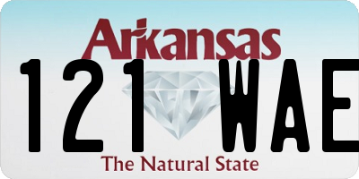 AR license plate 121WAE