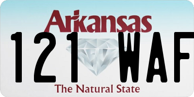 AR license plate 121WAF