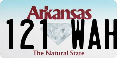 AR license plate 121WAH