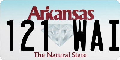 AR license plate 121WAI