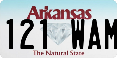 AR license plate 121WAM