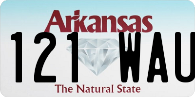 AR license plate 121WAU