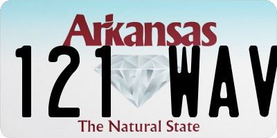 AR license plate 121WAV