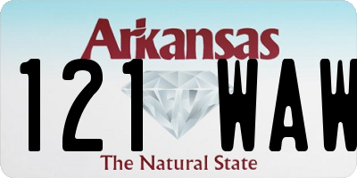AR license plate 121WAW