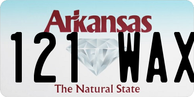 AR license plate 121WAX