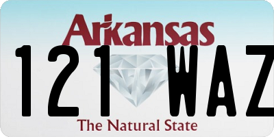 AR license plate 121WAZ