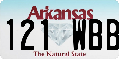 AR license plate 121WBB