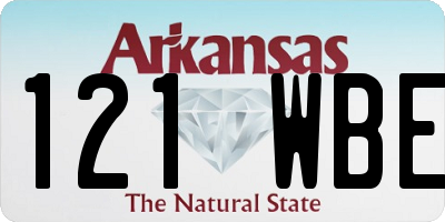 AR license plate 121WBE